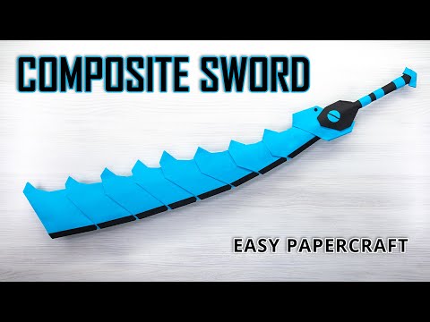 How to Make Composite Sword from Shadow Fight 2 - Paper Weapon Tutorial