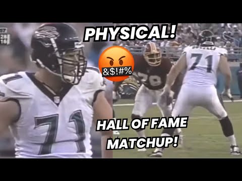 Tony Boseli vs Bruce Smith 🤬 NFL Hall of Fame Matchup! (OL vs DL) Hall of Fame Game highlights