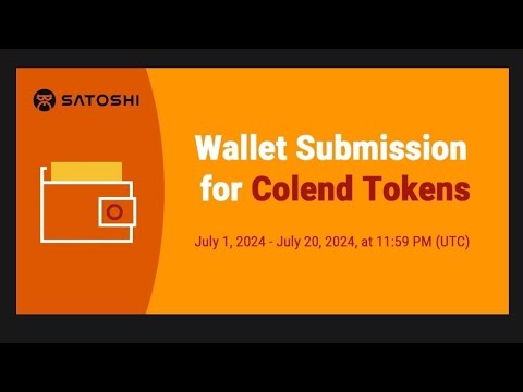 How to withdraw your $COLEND from your Satoshi app || How to link your wallet address || #colenda