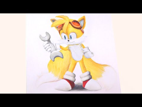 Drawing Miles Tails Prower (Sonic Movie 2020 Style)