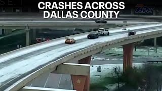 Dallas weather: 62 crashes Thursday into Friday in Dallas County