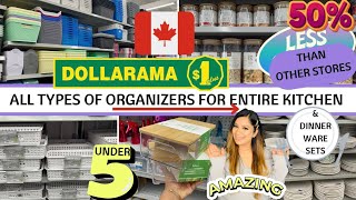 Dollarama Canada Dollar Store Finds, Entire Kitchen Organizers Organization ideas & Dinnerware sets