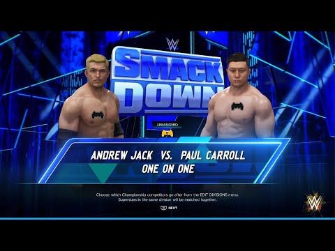 WWE 2K24 AWA Friday night smackdown: Andrew Jack vs Paul