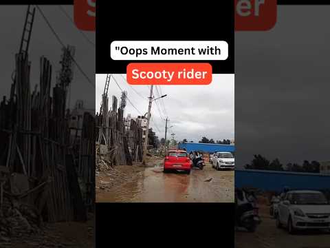 Oops Moment with Scooty Rider Be Proof-Ready with Woodman Dash Cam! Buy Now!"