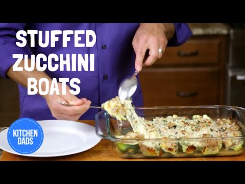 Sausage Stuffed Zucchini Boats