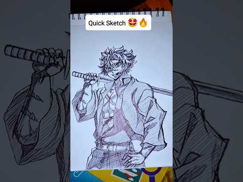 Quick Sketch⚡🔥।Sanemi DEMONSLAYER।