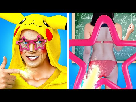 Extreme SCHOOL PRANKS from PIKACHU! Gadgets for Funny School Tricks by La La Life Emoji