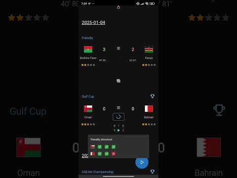 International matches prediction on 2025-01-04: Gulf Cup: Oman vs Bahrain, Burkina Faso vs Kenya