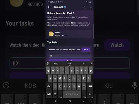 Unlock Rewards | Part 2 | Tapswap Code | Unlock Rewards! How to Start Staking Crypto and Earn More
