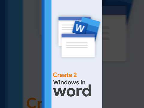 How to Create TWO WINDOWS in a Word Document [Quick Tutorial]