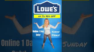 Lowe's Flash Sale Up To 80% Off #flashsale #clearance #lowespartner #deals #diy #shopping #haul