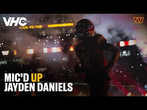 QB1! Jayden Daniels Mic'd Up for Sunday Night Football vs. the Falcons | Washington Commanders