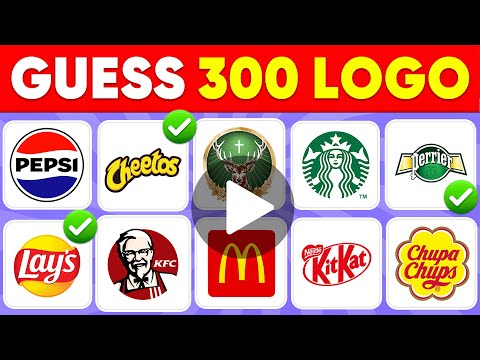 Guess the Logo in 1 Seconds 🍎✅🥇 300 Famous Logos | Monkey Quiz