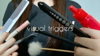 [ASMR]10 different visual triggers and sounds   [Nail Tapping]