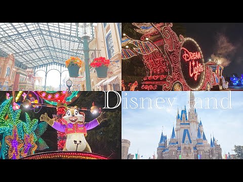 【仲良し夫婦】20代夫婦のDisney Vlog💑｜いっぱい食べていっぱいアトラクション楽しむディズニーランド｜エレクトリカルパレード😍