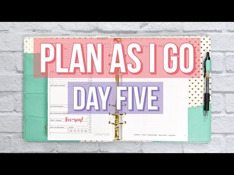 Daily Passion Planner - Plan As You Go | Day 5