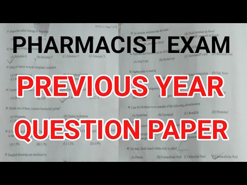 Pharmacist previous year questions | OSSSC | MPPEB | HSSC | PMC | DMER etc. exam preparation