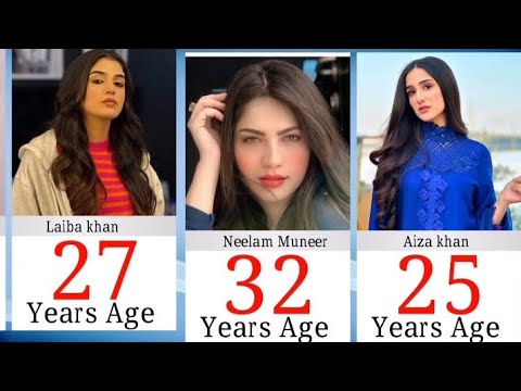 All Pakistani Actress with it's real age 2024