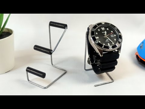 Minimalistic DIY Watch stand with cloth hanger