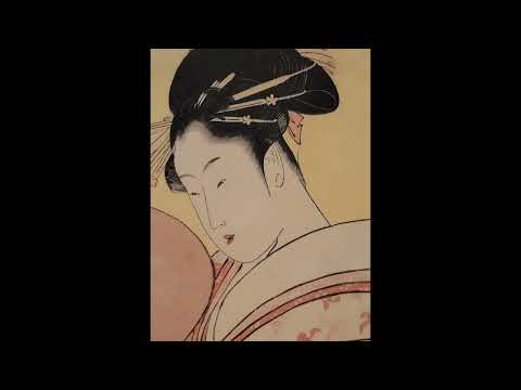 【重要美術品】喜多川歌麿 Kitagawa Utamaro(1753？~1806)《當時全盛美人揃·玉屋内小紫 こてふ、はる次》大判錦絵江戸時代・寛政6年(1794)  東京国立博物館蔵