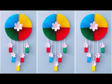 Easy and Quick Paper Wall Hanging Ideas / A4 sheet Wall decor / Cardboard  Reuse /Room Decor DIY