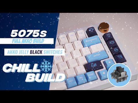 AKKO 5075s ❄️ Blue Ash ❄️ Jelly Black Switches