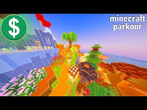 Minecraft Parkour Gameplay NO COPYRIGHT 4K