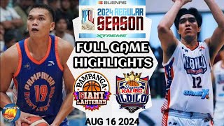 MPBL HIGHLIGHTS | PAMPANGA GIANT vs ILOILO UNITED ROYALS | AUGUST 16 2024 #mpbl