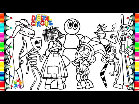 The Amazing Digital Circus Episode 2 Coloring Pages / How to Color New Characters / NCS Music