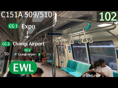 [SMRT] [Old Stickers] Kawasaki CSR Qingdao Sifang C151A [509/510] - Expo » Changi Airport (CGL)