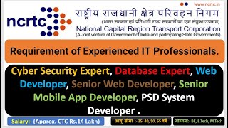 Requirement of Experienced IT Professionals 2021.  #ITProfessionals