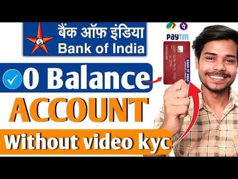 without video kyc | bank of india zero balance account opening online 2024 |