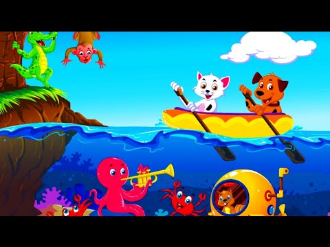 Raw Your Boat Song | Kids Nursery Songs | Nursery Rhymes | SriKidsPlayland!