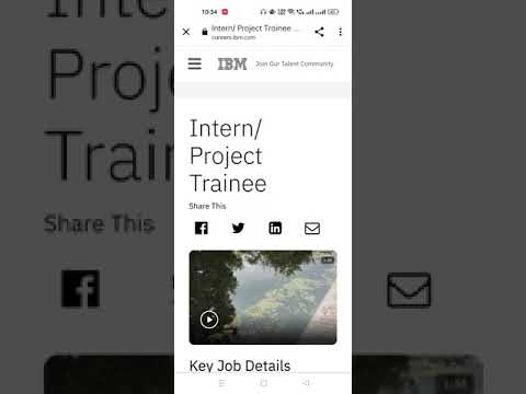 IBM Hiring Intern | Internship at IBM #shorts #viral #trending #jobs