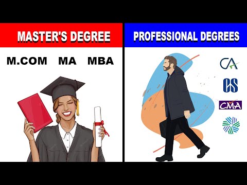 CA vs M.com ,MBA || Master's vs Professional degrees Which is Better | CA ,CMA CFA vs MA,Mcom ,MBA