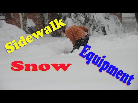 Snow Removal Equipment for Sidewalks