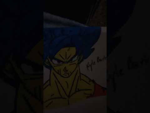 RE DRAWING MY OLD SSJB DRAWING!! #art #goku #drawing #dragonballsuper