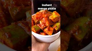 instant mango pickle 😍 #easyrecipe #quickrecipe #gujaratipickle