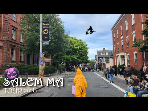 The most haunted city in America -  Tour of Salem MA during Halloween Pt. 1