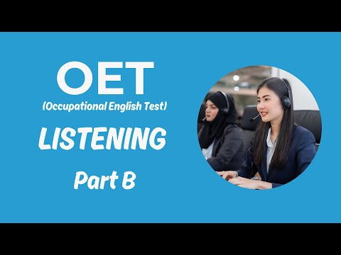 OET Listening Part B Practice Test with answers (2024) #oet #oettest #oetlistening