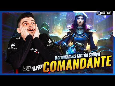 Esse croma da CAITLYN COMANDANTE é mais raro que a SKIN DA JINX?!🤯