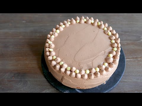 Gâteau Génoise et Crème au Chocolat | wa's Cuisine | チョコレートクリーム　ケーキ