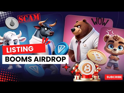 Booms listing date || Booms airdrop Snapshot And  listing | Tomarket and w coin listing | #booms