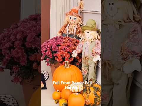 Fall Front Porch: Fall Harvest #shorts #falldecor #halloween #halloween2022 #shortsvideo