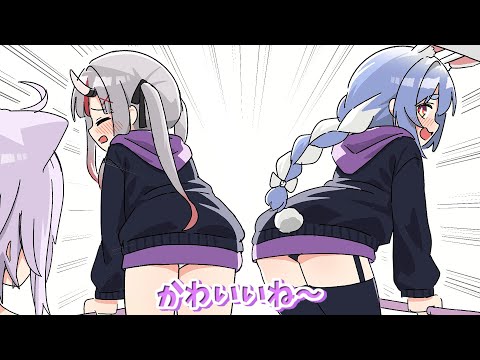 Pekora and Ayame's Booty Car Wash【Hololive/Clip/ENG sub】