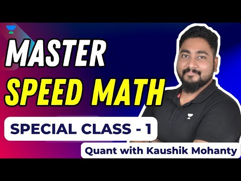 Master Speed Math Series [Special Class 1] Kaushik Mohanty