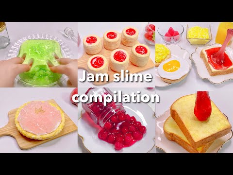 【ASMR】🍓ジャムスライムまとめ🥝【音フェチ】fruit jam slime compilation