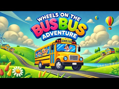 The Wheels on the Bus Sensory Kids | Adventure Kids Song & Fun Cartoon Bear Sensory 🌈