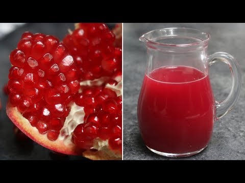 How to Cut and Juice a Pomegranate!