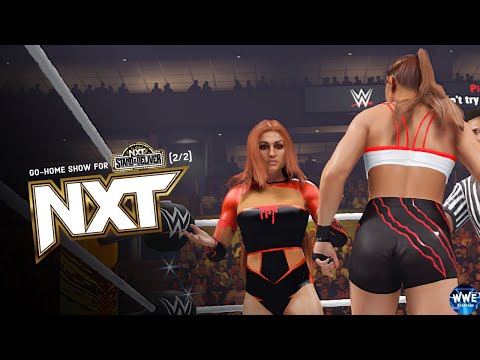 WWE 2k24 TUESDAY NIGHT NXT; GO-HOME SHOW FOR NXT STAND&DELIVER (2/2)